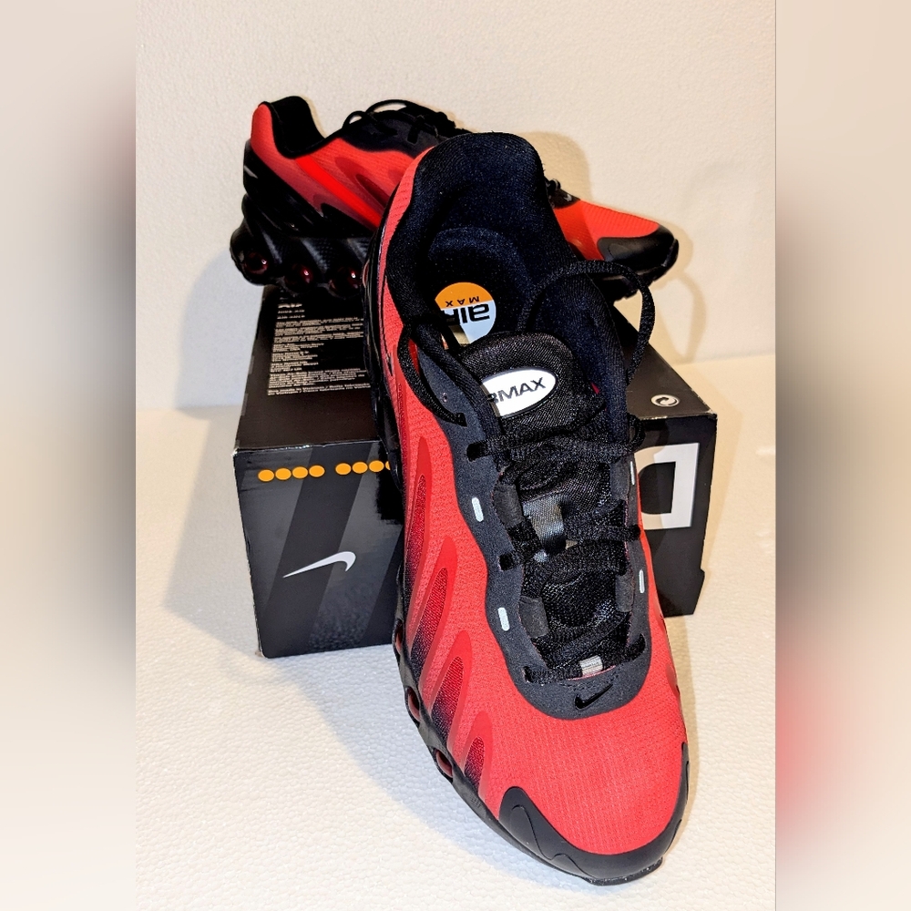 Nike Air Max Red and Black Sneakers
